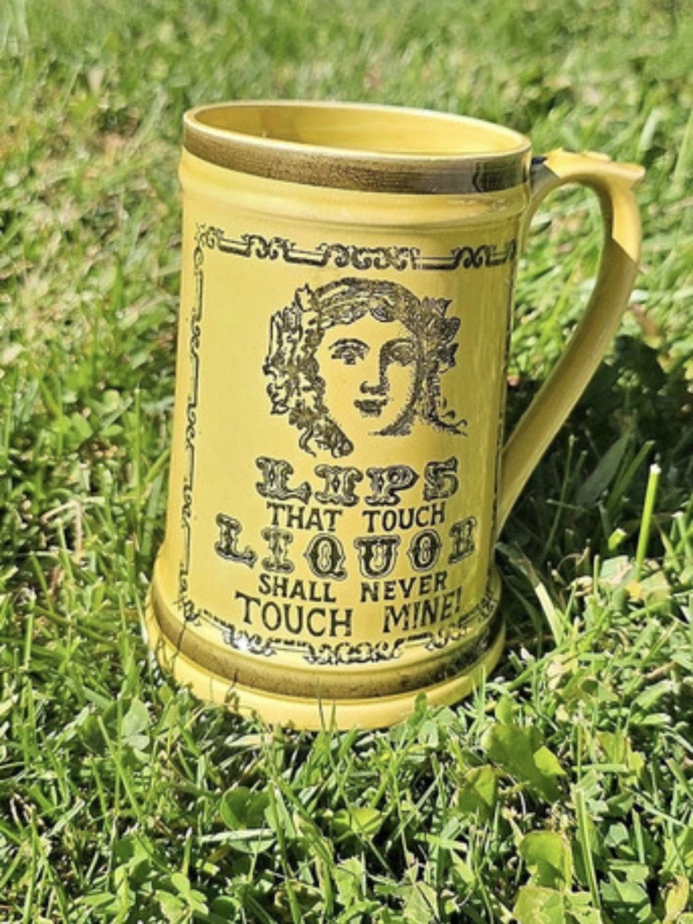 Yellow Decorative Mug